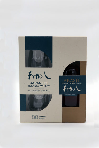 AKASHI BLENDED SHERRY CASK FINISH WHISKY GIFT PACK