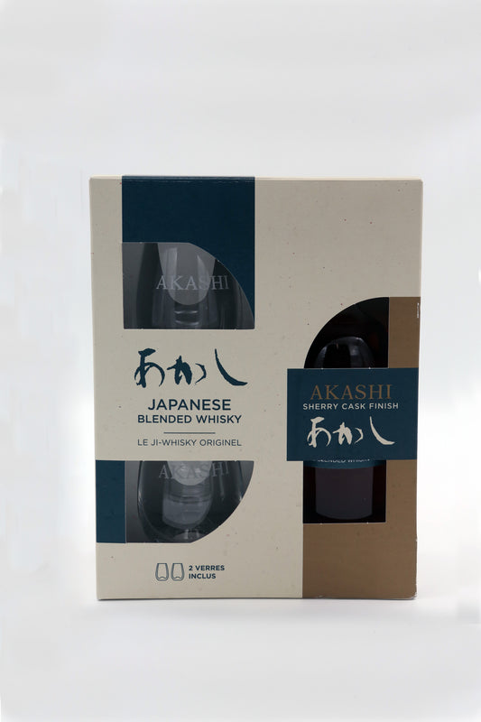 AKASHI BLENDED SHERRY CASK FINISH WHISKY GIFT PACK
